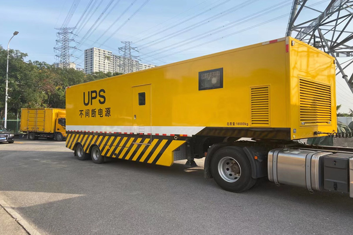 科尔沁左翼中发电机租赁施工现场